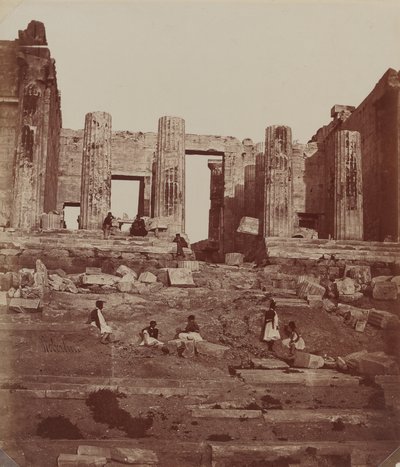 Propylae på Akropolis af James Robertson