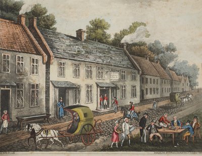 Hovedkvarter for hertugen af Wellington i landsbyen Waterloo af James Rouse