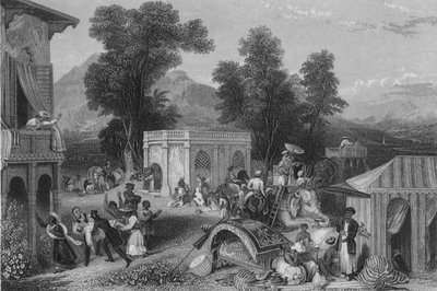 Biskop Hebers død, 1846 af James Sands