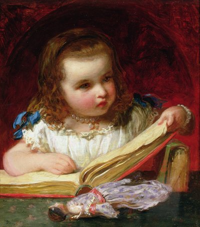 En pige læser af James Sant