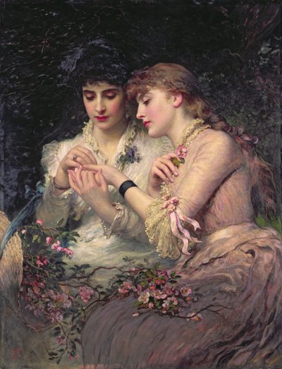 A Thorn Midt Roses, ca. 1887 (olie på lærred) af James Sant