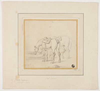 To Heste drikker af James Seymour