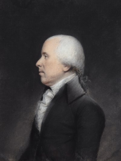 Dr. Benjamin Rush (pastel på gråt papir) af James Sharples