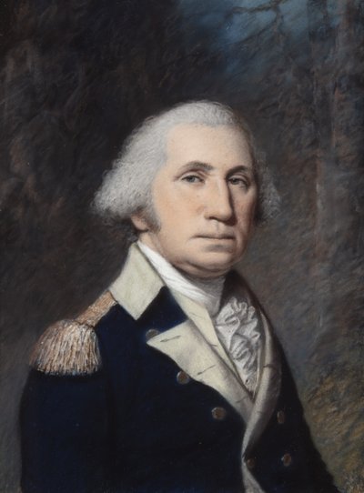 George Washington, sandsynligvis 1796-97 (pastel på gråt papir) af James Sharples
