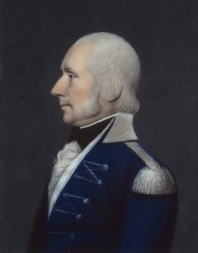 Sir G. Dunbar (pastel på gråt papir) af James Sharples