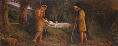 Imogen og hyrderne 1860-1870 af James Smetham