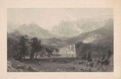 Rocky Mountains af James Smillie, after Albert Bierstadt