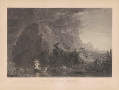 Livets rejse: barndom af James Smillie, after Thomas Cole