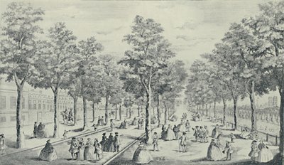 Society in the Mall, 1741, 1920 af James Smith
