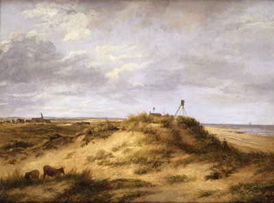 En kystscene nær Winterton, ca. 1830 (olie på rude) af James Stark