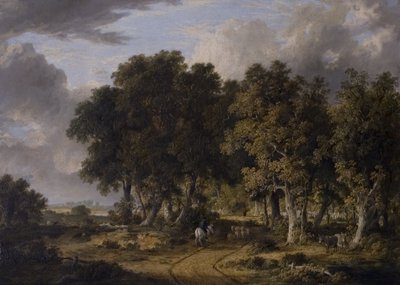 A View in the New Forest, midten af det 19. århundrede af James Stark