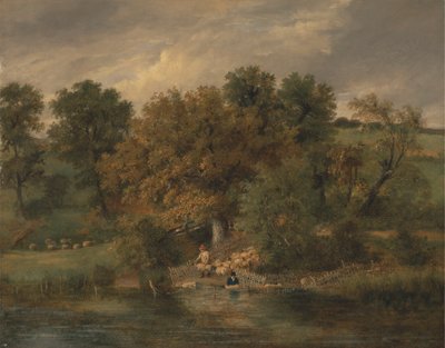 Fårevask i Postwick Grove, Norwich af James Stark