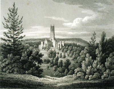Fonthill Abbey fra Beacon af James Storer