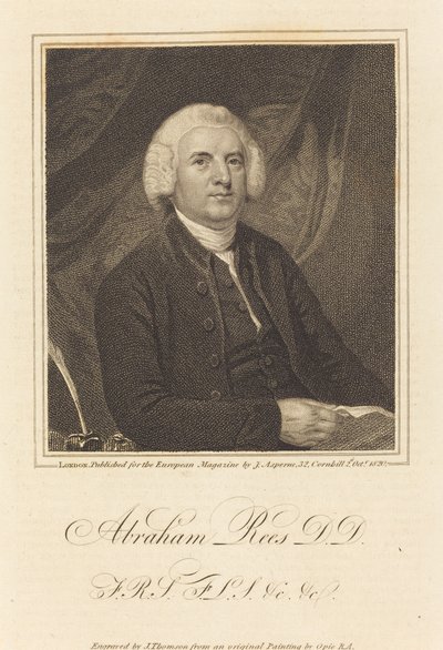 Abraham Rees, D.D. af James Thomson after John Opie