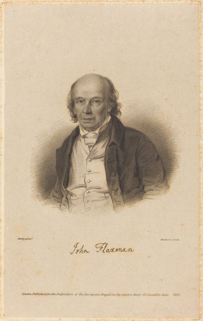 John Flaxman af James Thomson after William Derby
