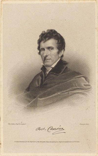Antonio Canova af James Thomson possibly after John Jackson