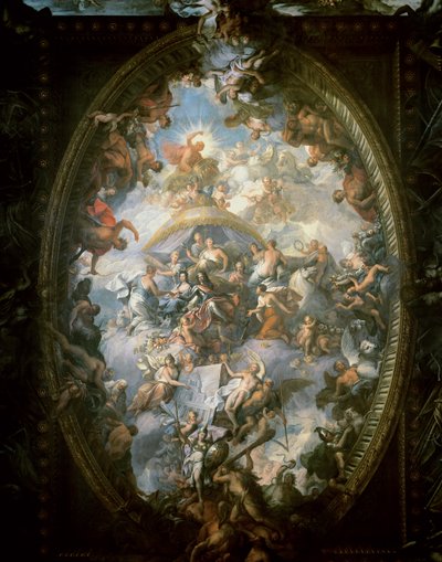 Loftet i den malede sal, 1707-14 af James Thornhill