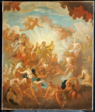 Prometheus stjæler ild fra guderne af James Thornhill