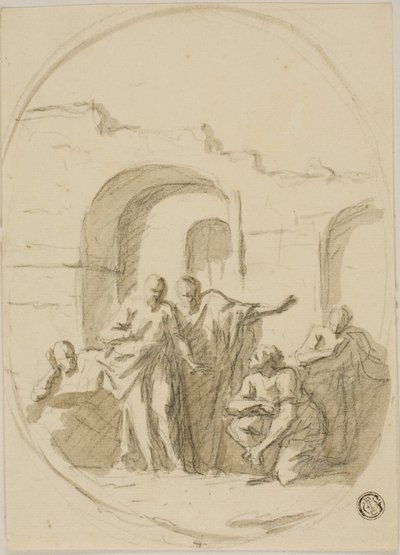 Sankt Paulus og Barnabas i Lystra af James Thornhill