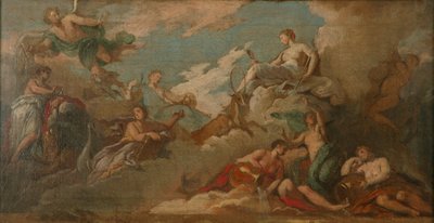 Time, Prudence and Vigilance, ca. 1716 (olie på lærred) af James Thornhill
