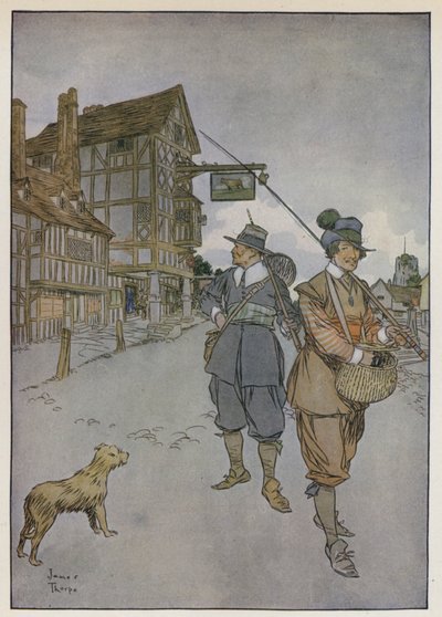 Illustration til The Compleat Angler af Izaak Walton af James Thorpe