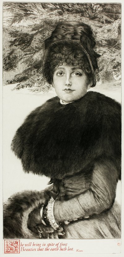 En tur i sneen af James Tissot