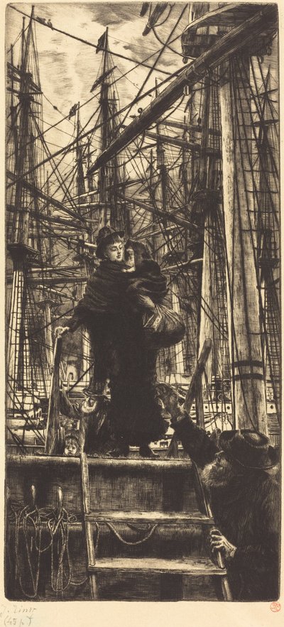 Emigranter, 1880. af James Tissot