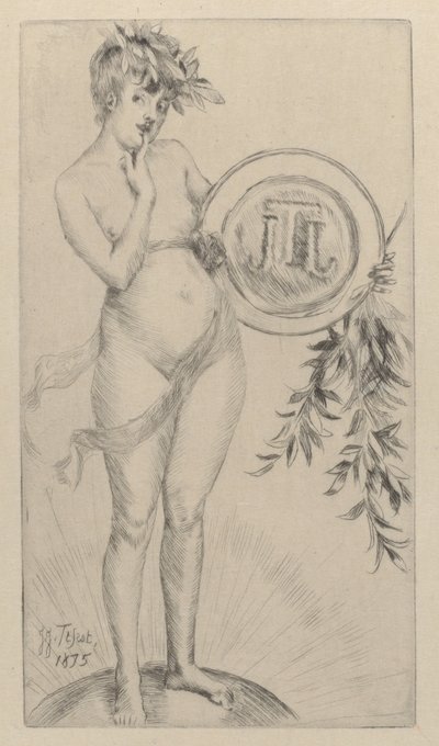 Første frontispice med monogrammet, 1875. af James Tissot
