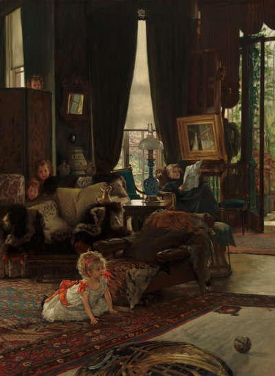 gemmeleg, ca. 1877. af James Tissot