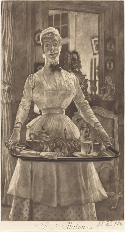 Le Matin Morgen, 1886. af James Tissot