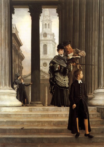 London besøgende af James Jacques Joseph Tissot