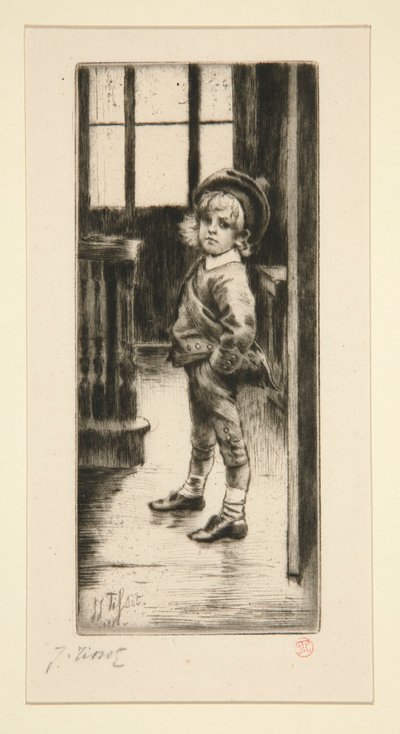 Sa Premi?re Culotte [Første par ridebukser] af James Tissot