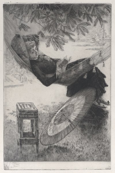 Hængekøjen, 1880. af James Tissot