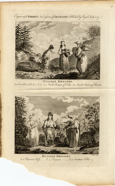 Russiske kjoler, ca 1775 af James Tookey
