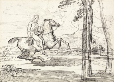 A Horseman in a Landscape, sandsynligvis en undersøgelse for 