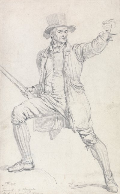 Et studie af den centrale karakter i Wards maleri "The Deer Stealer" af James Ward