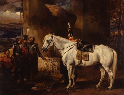 Grev Platoffs yndlingslader og fem af hans kosakker, ca. 1815 (olie på lærred) af James Ward