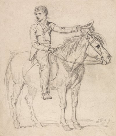 Lord Stanhope (senere jarl af Chesterfield) som dreng, ridende på en pony af James Ward