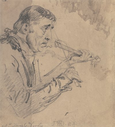 Mr. James Derby spiller violin af James Ward