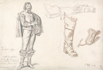 Studier efter Anthony van Dycks Portræt af Arthur Goodwin af James Ward
