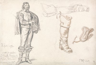 Studier efter Anthony van Dycks portræt af Arthur Goodwin af James Ward