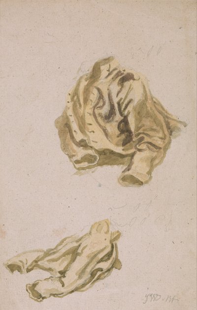 Studie af en frakke og bukser af James Ward