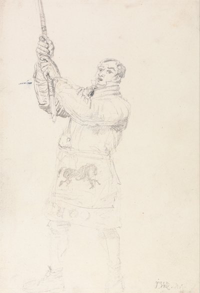 Studie af en drayman (et studie til "Sides - all") af James Ward
