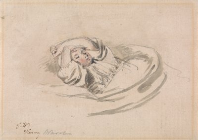 Kunstnerens søn, Henry, sover af James Ward