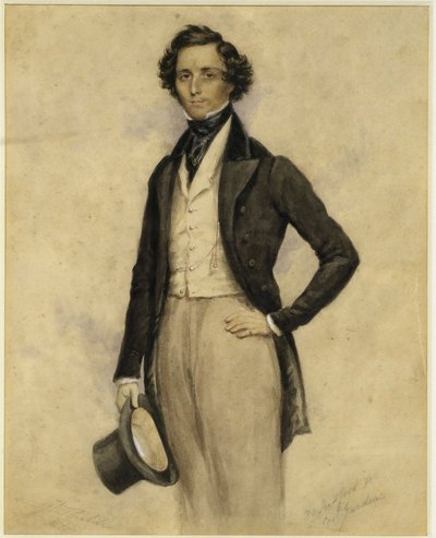 Portræt af Felix Mendelssohn Bartholdy (Hamburg af James Warren Childe
