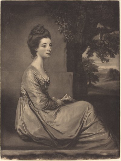Jemima grevinde Cornwallis af James Watson after Sir Joshua Reynolds