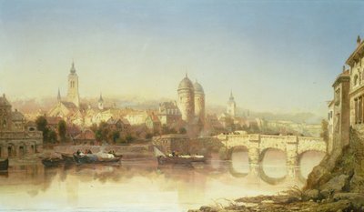 Udsigt over Heidelberg, 1873 af James Webb