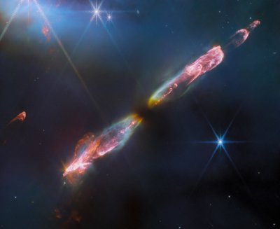 HH 211 (NIRCam-billede) af James Webb Space Telescope (NASA)