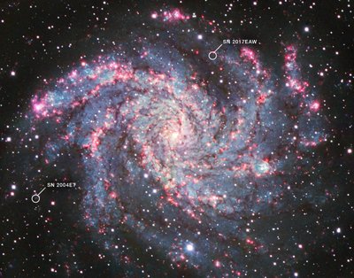 NGC 6946 (Kitt Peak National Observatory) af James Webb Space Telescope (NASA)