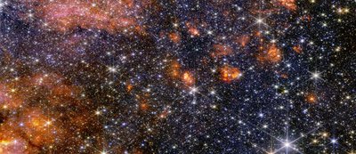 Sagittarius B2 (billede taget med NIRCam) af James Webb Space Telescope (NASA)